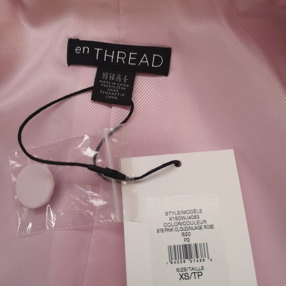 NWT en Thread Ladies Size XS Light Pink Blazer - Picture 4 of 5